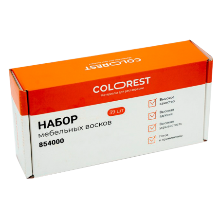 Набор мягких мебельных восков ColoRest (39 шт.) Пастельные оттенки